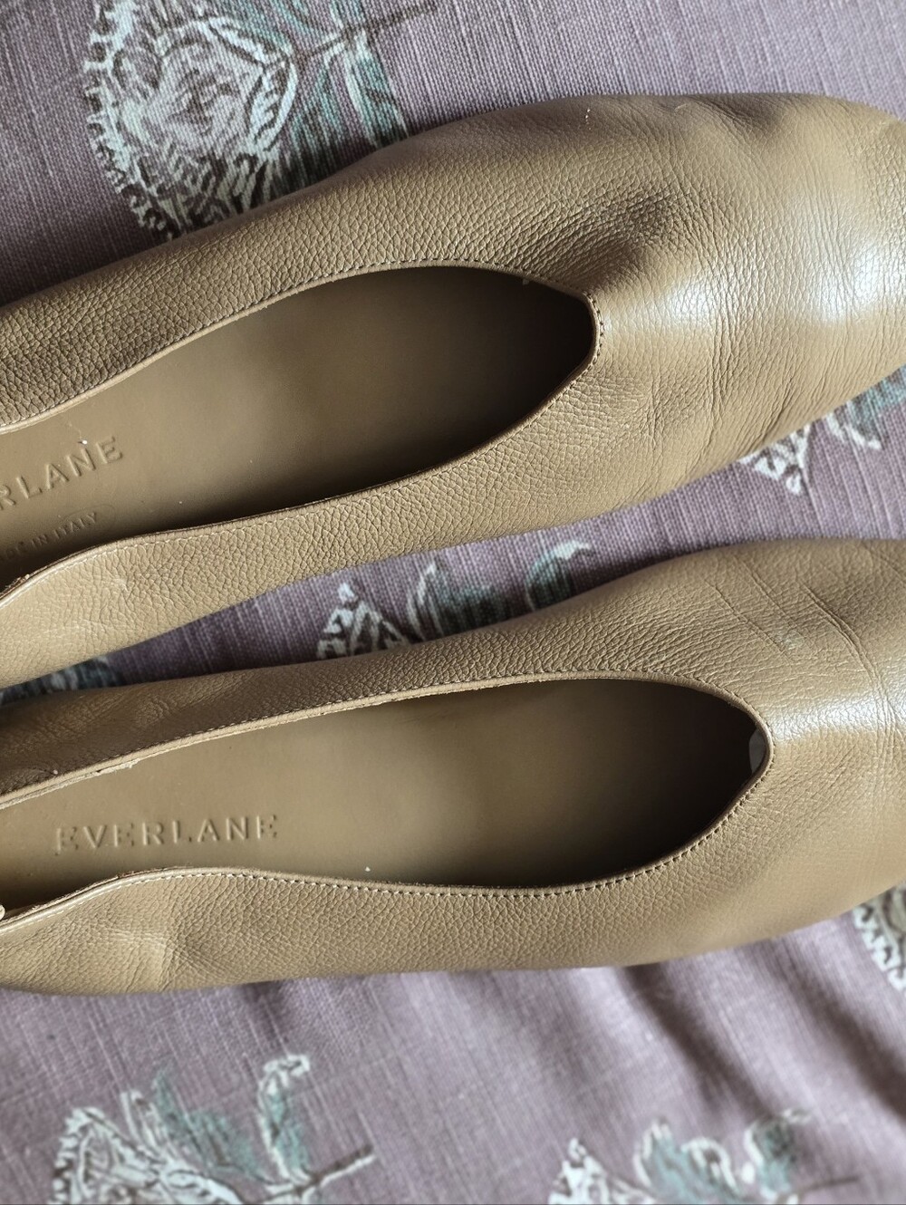 Everlane The Day Glove Tan Leather Ballet Flats